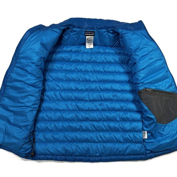 Patagonia Down Sweater Vest Mens Small Blue Full Zip Puffer 84261 - Picture 8 of 10